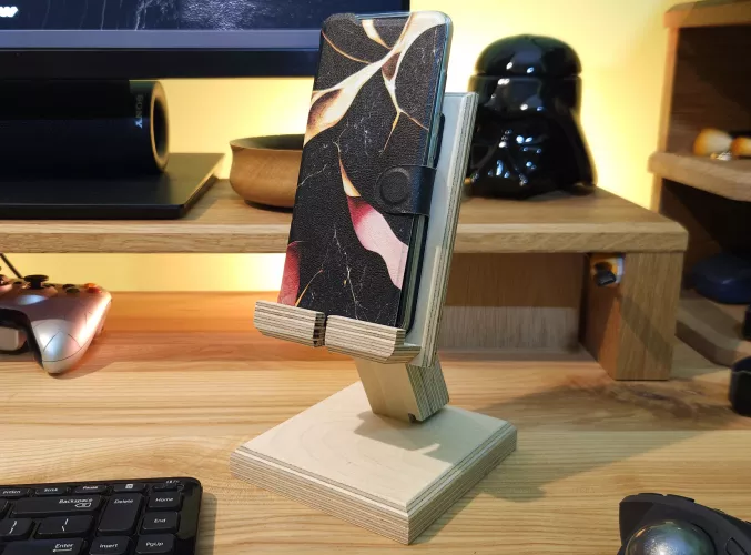 Stojak na telefon tablet e-book z wytrzymałej sklejki