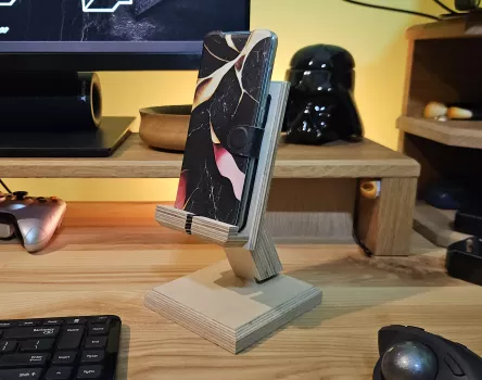 Stojak na telefon tablet e-book z wytrzymałej sklejki ST.0.1.4