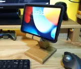 Stojak na telefon tablet e-book z drewna dębowego